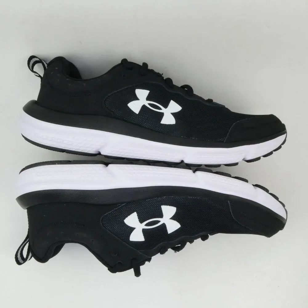 Under Armour Women’s US 8.5 Charged Assert 10 Athletic Shoes Sonar Black White
